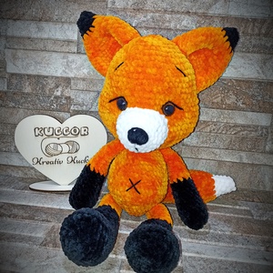 Amigurumi róka 30cm - játék & sport - plüssállat & játékfigura - róka - Meska.hu