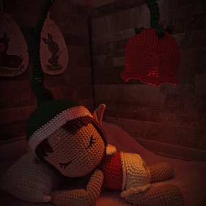 Amigurumi éjjeli fény tündér, Játék & Sport, Plüssállat & Játékfigura, Ember, Horgolás, MESKA