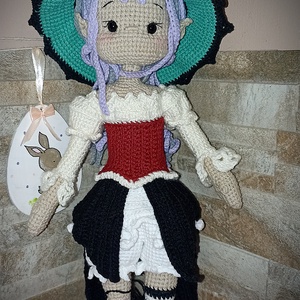 Amigurumi boszorkány , Játék & Sport, Plüssállat & Játékfigura, Más figura, Horgolás, MESKA