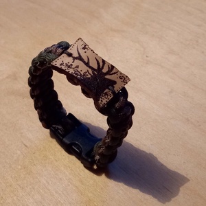 Paracord karkötő-szarvas - ékszer - karkötő - fonott karkötő - Meska.hu