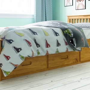 Fenyő ágy, 3db fiókkal. - Meska.hu