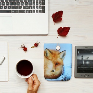 MR. FOX 6-12 -  Textil Kindle / E-book tok / Tablet tok - VÁLASZTHATÓ MÉRET! - táska & tok - ebook & tablet tok - Meska.hu
