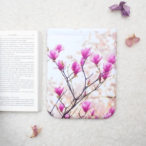 TULIPÁNFA - Mintás puha textil könyv védő tok, ajándék nőknek - VÁLASZTHATÓ MÉRET! - táska & tok - kézitáska & válltáska - belső rendező - Meska.hu