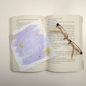 Csak még egy fejezetet - feliratos, mintás vastag anyagú mikroszálas törlőkendő szemüvegre, mobiltelefonra, tabletre -  - Meska.hu