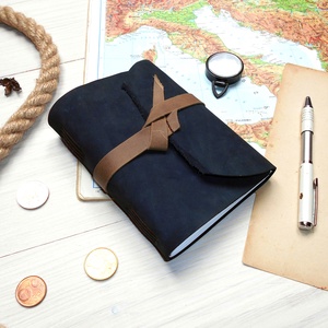 ' Mjölnir - THOR Kalapácsa ' Antik Bőr Napló A6 - Szimbólummal - Tépett első lappal -  - Meska.hu