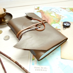 ' Mjölnir - THOR Kalapácsa ' Antik Bőr Napló A5 - Szimbólummal - Tépett első lappal -  - Meska.hu