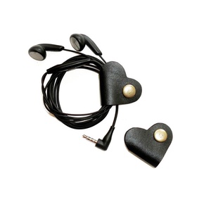 ' Black HEARTS ' Kábelrendező 2 db - otthon & életmód - tárolás & rendszerezés - íróasztali tároló - Meska.hu