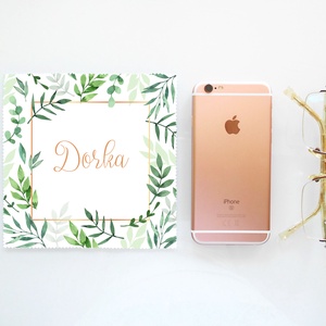 FLORA - NÉVRE SZÓLÓ - vastag anyagú mikroszálas törlőkendő szemüvegre, mobiltelefonra, tabletre - Meska.hu