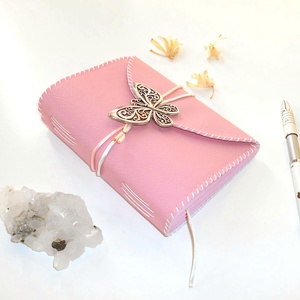 ' Pillangó ' Műbőr Napló / Journal A6 - otthon & életmód - papír, írószer - jegyzetfüzet & napló - Meska.hu