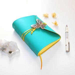 ' Pillangó ' Műbőr Napló / Journal A6 - otthon & életmód - papír, írószer - jegyzetfüzet & napló - Meska.hu