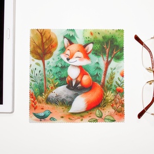 KISRÓKA - mintás vastag anyagú mikroszálas törlőkendő szemüvegre, mobiltelefonra, tabletre - Meska.hu