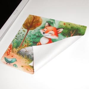 KISRÓKA - mintás vastag anyagú mikroszálas törlőkendő szemüvegre, mobiltelefonra, tabletre - táska & tok - pénztárca & más tok - szemüvegtok - Meska.hu