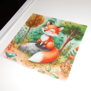 KISRÓKA - mintás vastag anyagú mikroszálas törlőkendő szemüvegre, mobiltelefonra, tabletre - táska & tok - pénztárca & más tok - szemüvegtok - Meska.hu