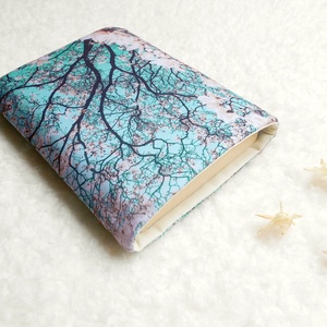 MAGNÓLIA - Könyv Védő Tok, Könyvölelő, Könyvvászon - VÁLASZTHATÓ MÉRET! - táska & tok - neszesszer - Meska.hu