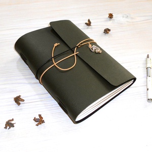 ERDŐ - Valódi bőr borítású napló A5 méretben - otthon & életmód - papír, írószer - jegyzetfüzet & napló - Meska.hu