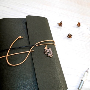 ERDŐ - Valódi bőr borítású napló A5 méretben - otthon & életmód - papír, írószer - jegyzetfüzet & napló - Meska.hu