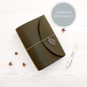 ERDŐ - Cserélhető füzetes valódi bőr borítású utazónapló A5 méretben - 4 db sima füzetet tartalmaz a csomag - Meska.hu