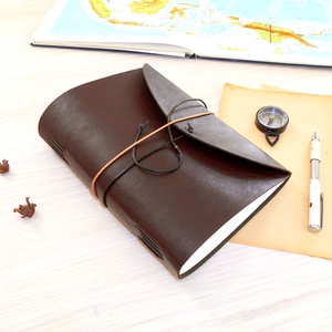 KALANDOR - Valódi bőr borítású kézműves napló A5 méretben - Iránytű motívummal - otthon & életmód - papír, írószer - jegyzetfüzet & napló - Meska.hu