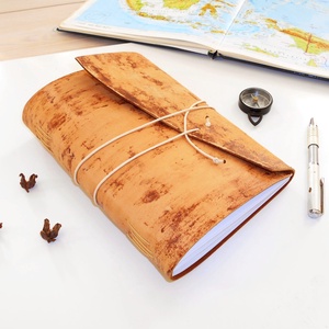 KALANDOR - Valódi bőr borítású kézműves napló A5 méretben - Iránytű motívummal - otthon & életmód - papír, írószer - jegyzetfüzet & napló - Meska.hu