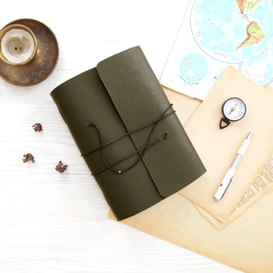 KALANDOR - Valódi bőr borítású kézműves napló A5 méretben - Égetett szélű első lappal - Meska.hu