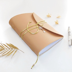 TITKOK KULCSA - Műbőr borítású kézműves napló A5 méretben - otthon & életmód - papír, írószer - jegyzetfüzet & napló - Meska.hu