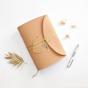 TITKOK KULCSA - Műbőr borítású kézműves napló A5 méretben - Meska.hu