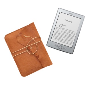 Dickens -  Natúr középbarna színű valódi bőr Kindle, könyvolvasó tok - 6 méretben - Meska.hu