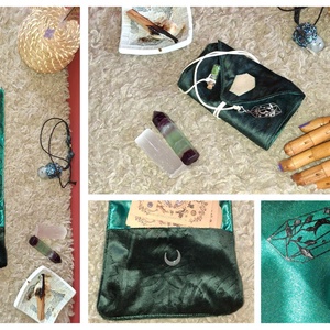 Bársony tarotkártya tartó - táska & tok - pénztárca & más tok - kártyatartó & irattartó - Meska.hu