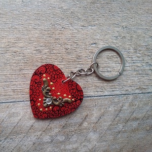 Tűzvörös ékszeresdobozka -  - Meska.hu