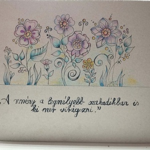 Virágos rét grafika - művészet - grafika & illusztráció - ceruzarajz - Meska.hu