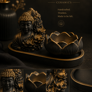 Buddha gyertyataróval - Meska.hu