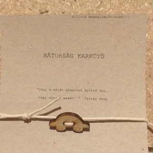Minimalista autós karkötő, Ékszer, Karkötő, Gyöngyös karkötő, Ékszerkészítés, Csomózás, MESKA