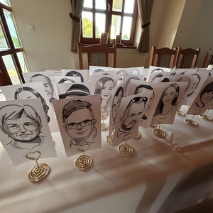 KARIKATÚRÁS ESKÜVŐS ÜLTETŐKÁRTYA! - esküvő - dekoráció - helyszíni dekor - Meska.hu