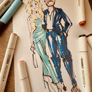 Wedding Guest drawing, Művészet, Grafika & Illusztráció, Egyéb rajzok, Festészet, MESKA