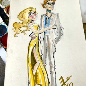 Wedding Guest drawing - művészet - grafika & illusztráció - egyéb rajzok - Meska.hu