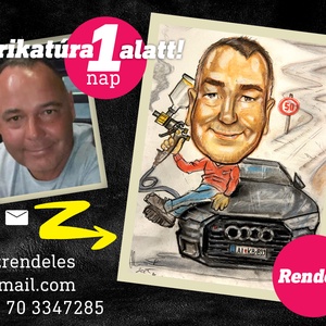 Karikatúra fotóról 1 nap alatt!, Művészet, Grafika & Illusztráció, Egyéb rajzok, Mindenmás, MESKA