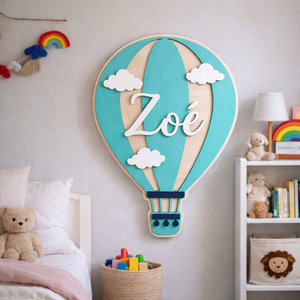 Léggömb dekoráció  � egyedi névvel. - baba - mama - babaszoba dekoráció - gyerek névtábla - Meska.hu