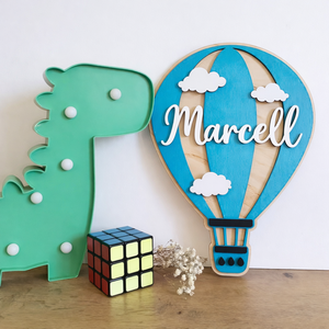 Léggömb dekoráció  � egyedi névvel. - baba - mama - babaszoba dekoráció - gyerek névtábla - Meska.hu