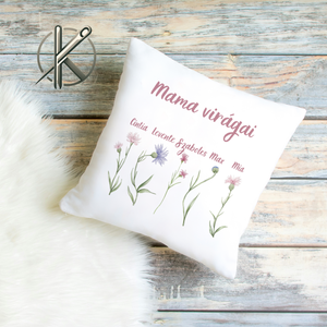 Mama virágai párna, Otthon & Életmód, Lakástextil, Párna & Párnahuzat, Varrás, MESKA