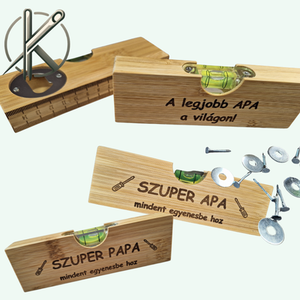 Szuper APA - Szuper Papa vízmérték sörnyitóval, Kellékek & szerszámok, Szerszámok, eszközök, Egyéb szerszám, eszköz, Gravírozás, pirográfia, MESKA