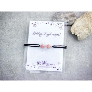 Boldog Anyák napját rodokrozit angyal karkötő, Ékszer, Karkötő, Gyöngyös karkötő, , MESKA