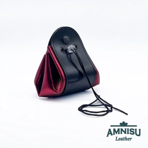 Fekete - metál bordó bőr 2in1 szütyő és kockatálca M8031-5006 - játék & sport - szerepjáték - Meska.hu