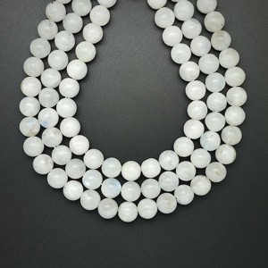 Holdkő fehér golyó 9-10mm  ékszerkészítő alapanyag (füzér), Kellékek & szerszámok, Ásvány alapanyag, Ásványfüzér, , MESKA