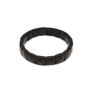 Obszidián arany faz négyzet kari 10,5-11x10,5-11mm, Ékszer, Karkötő, Ásványkarkötő, , MESKA