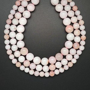 Opál pink golyó A 10mm  ékszerkészítő alapanyag (füzér), Kellékek & szerszámok, Ásvány alapanyag, Ásványfüzér, , MESKA