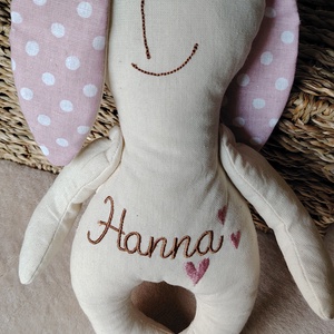 Egyedi hímzett gyermeknyuszi � személyre szóló ajándék kicsiknek - baba - mama - baba játékok - szundikendő, alvóka - Meska.hu