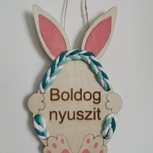 Boldog nyuszit - otthon & életmód - dekoráció - ajtó- és ablak dekoráció - ajtódísz & kopogtató - Meska.hu