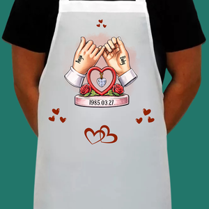 Egyedi nagy konyhai kötény - otthon & életmód - konyhafelszerelés, tálalás - konyhai textil - kötény - Meska.hu