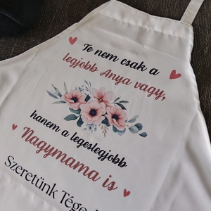 Egyedi nagy konyhai kötény - Meska.hu