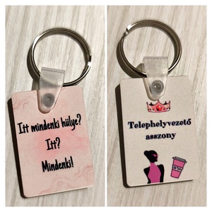 Egyedi kulcstartó, 2 oldalán nyomtatható - táska & tok - kulcstartó & táskadísz - táskaakasztó - Meska.hu